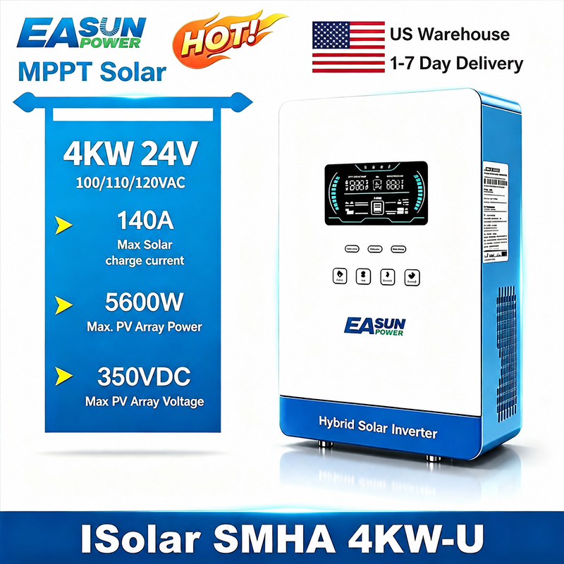 EASUN POWER 하이브리드 태양광 인버터 4KW  - Grid Tie Inverter Limiter 2000W 리뷰 및 가격