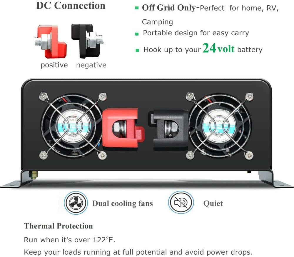 3000W 순수 사인파 태양광 인버터 발전기는 12V/ - Inverter Pure Sine Wave 60Hz 120V 3000W 리뷰 및 가격