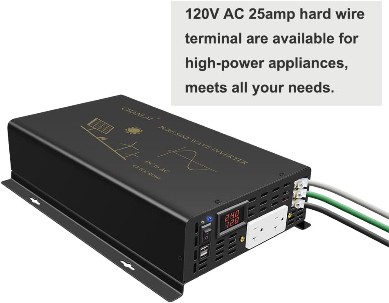 3000W 순수 사인파 태양광 인버터 발전기는 12V/ - Inverter Pure Sine Wave 60Hz 120V 3000W 리뷰 및 가격